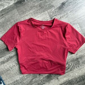 JoyLab Women's Burgundy Short Sleeve Tee